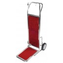 Stainless Steel Bellman's Cart Heavy Duty Luggage Dolly Cart Trolley